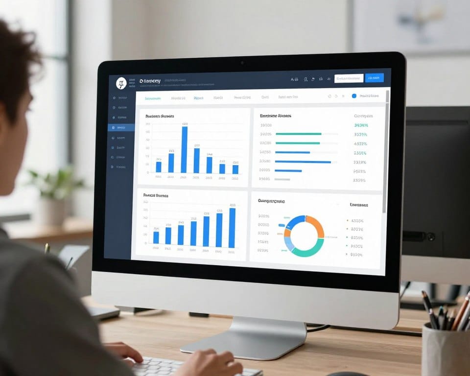 Business analytics dashboard showing photography client acquisition metrics and conversion rates