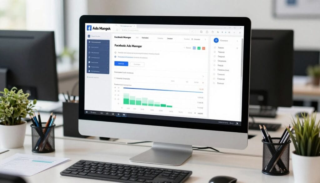 Facebook and Google Ads dashboard showing photography business advertising campaigns