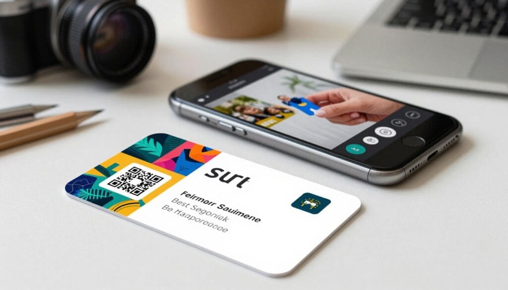 Integrating digital elements with business cards
