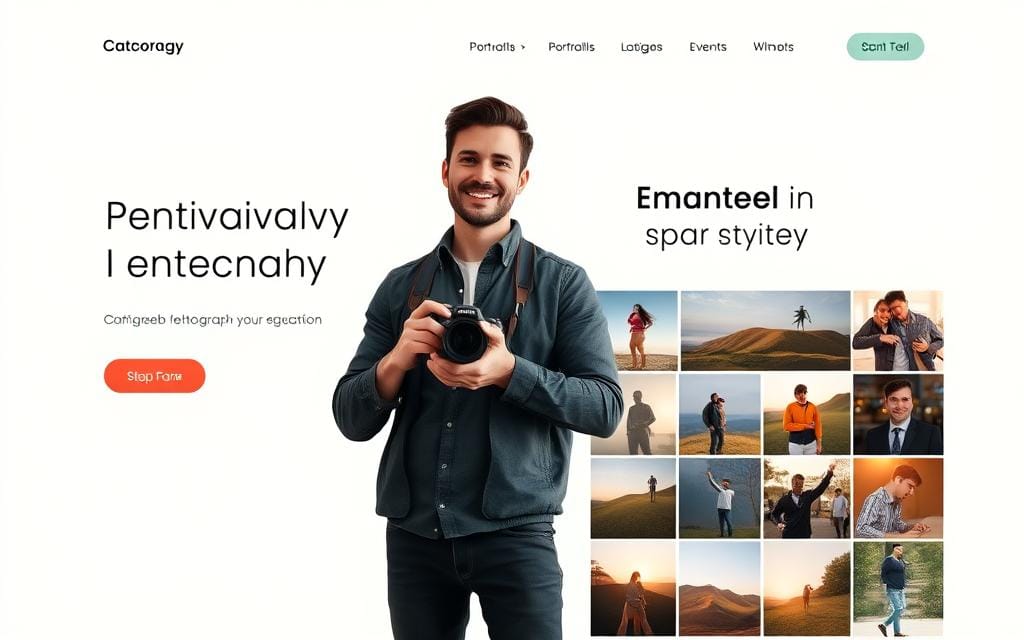 photography landing page
